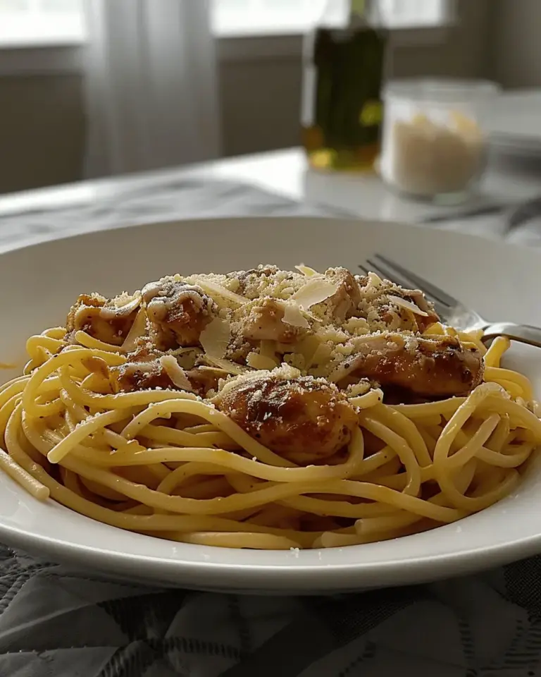 Easy Garlic Parmesan Chicken Pasta