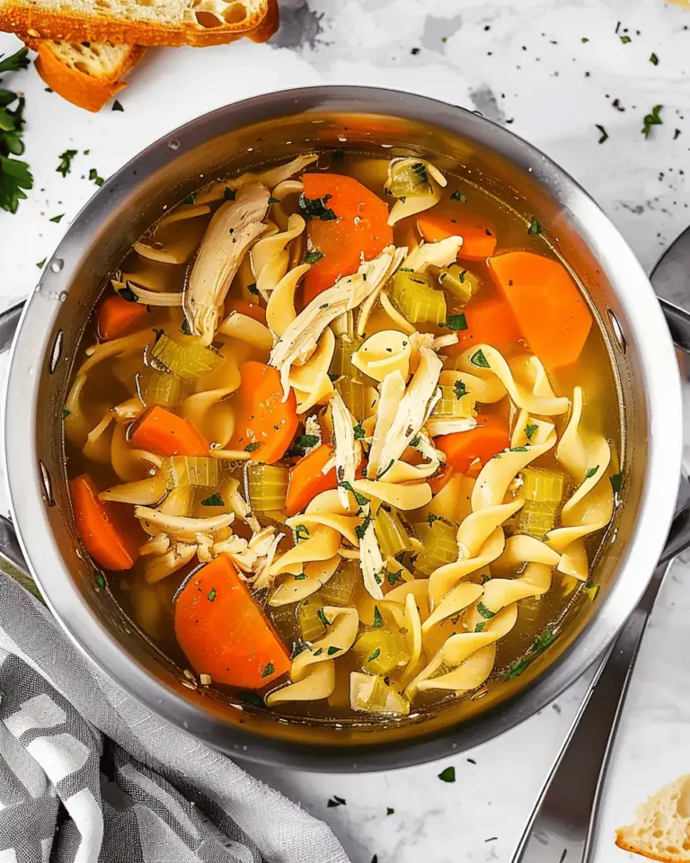 Homestyle Whole Chicken Noodle Soup