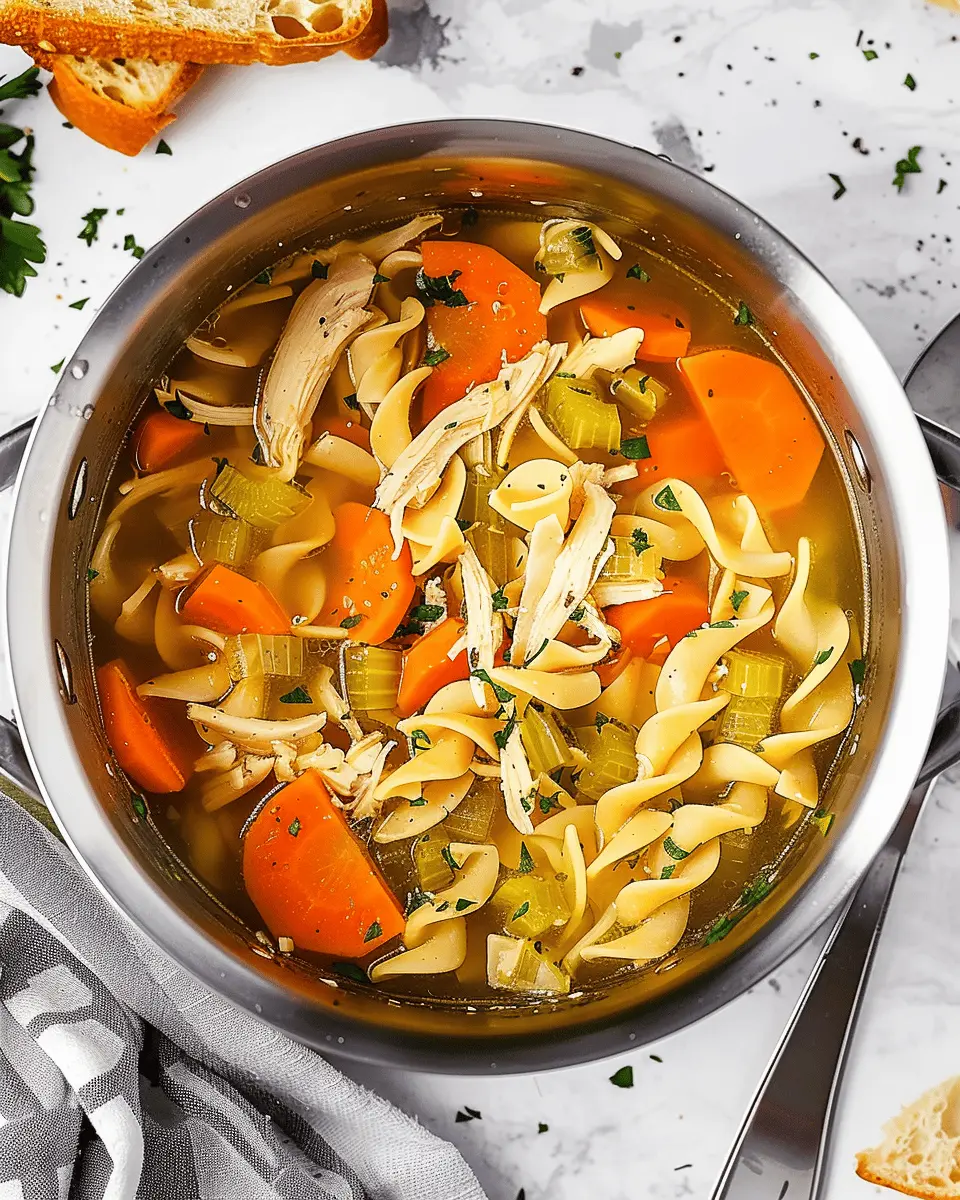 Homestyle Whole Chicken Noodle Soup: Easy and Comforting Recipe