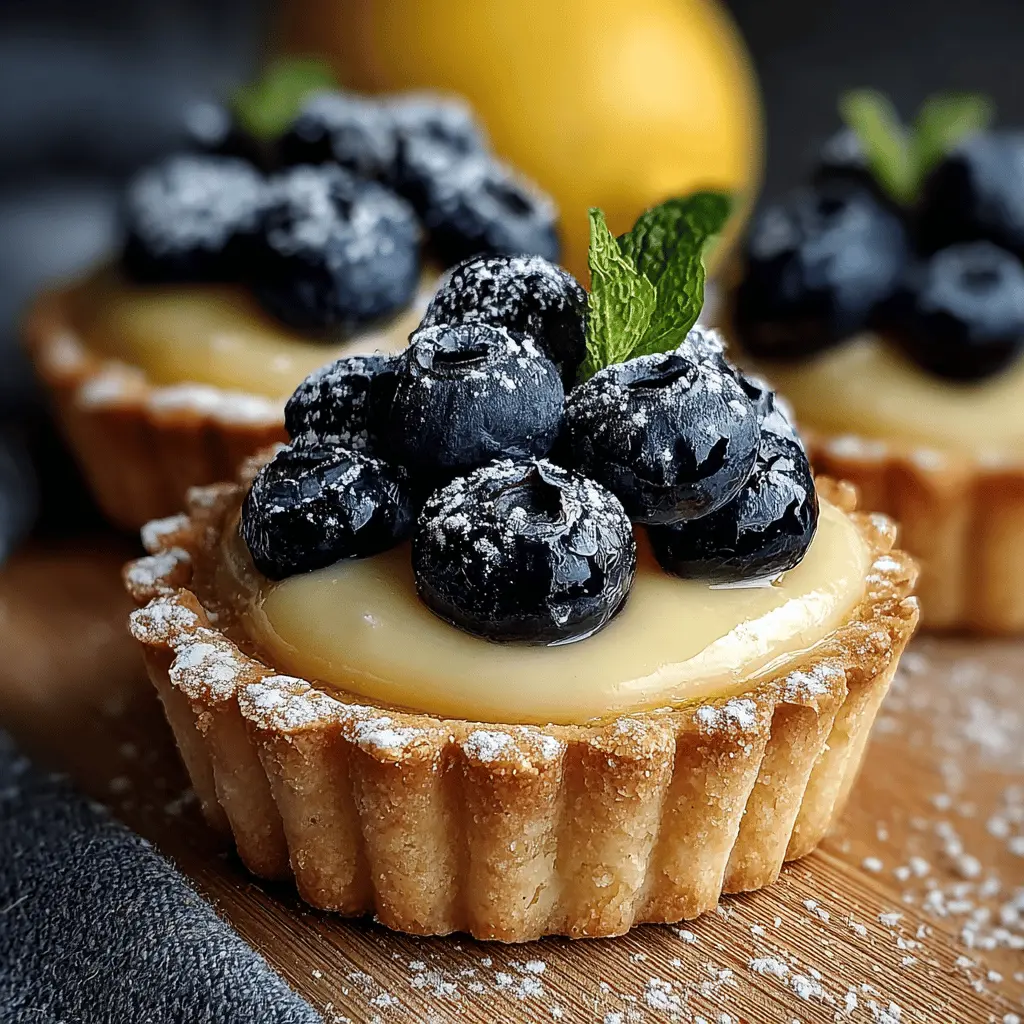 Mini Lemon Blueberry Tarts: Easy, Refreshing Treat for All Occasions