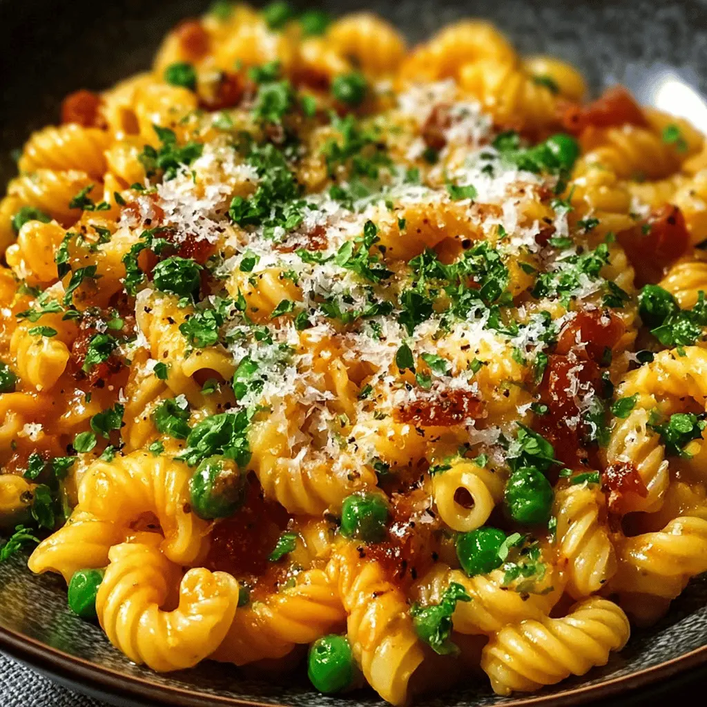 Pasta e Piselli: The Best Cozy Italian Classic with Turkey Bacon