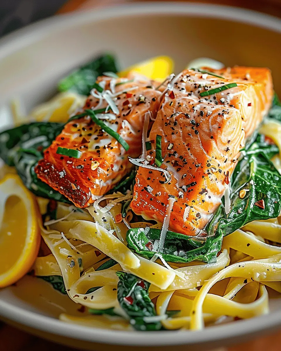 Salmon Spinach Pasta Dish: Easy Weeknight Comfort Food Delight