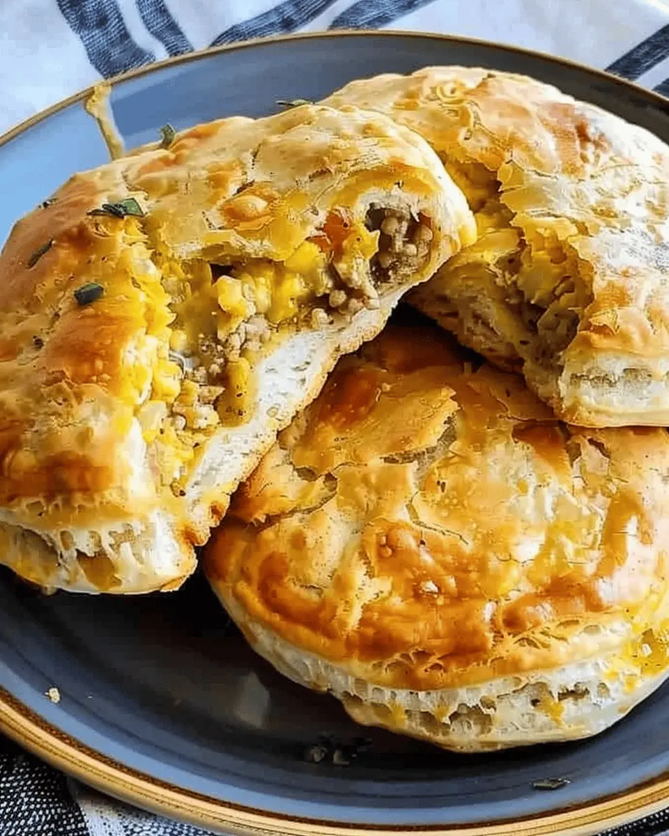 Stuffed Breakfast Biscuits: Easy Turkey Bacon and Chicken Ham Delight