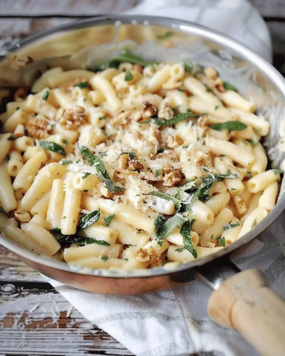 Cavatelli with Brown Butter, Walnuts and Sage: A Comforting Delight