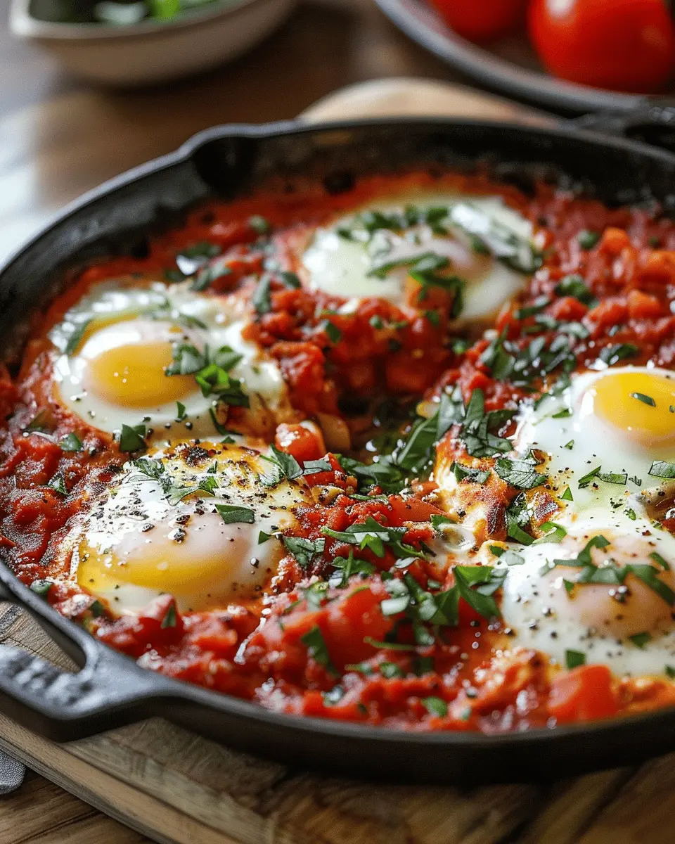 Classic Shakshuka with Turkey Bacon: An Easy, Flavorful Twist