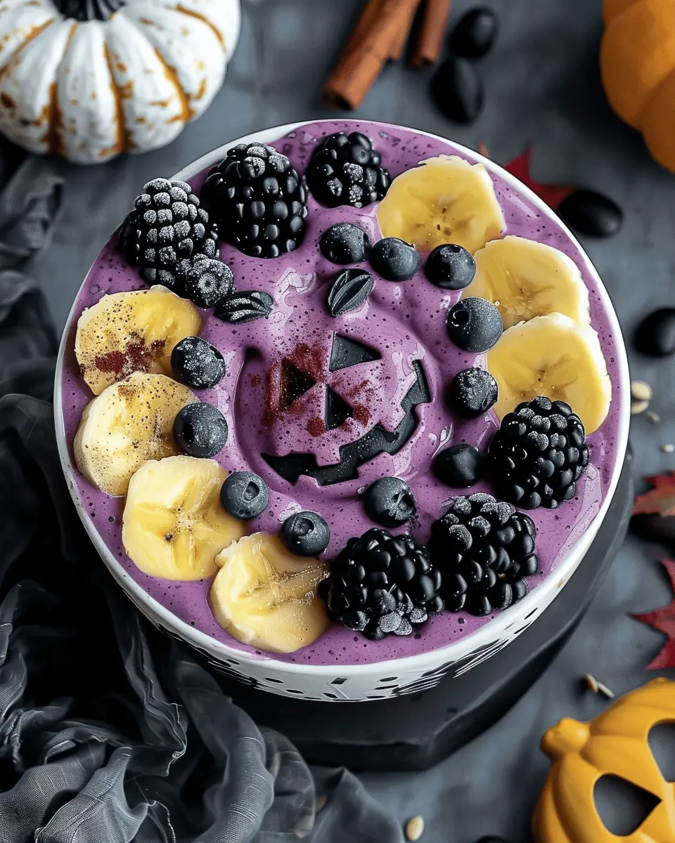 Delicious Halloween Smoothie Bowl: A Easy Spooky Treat for All