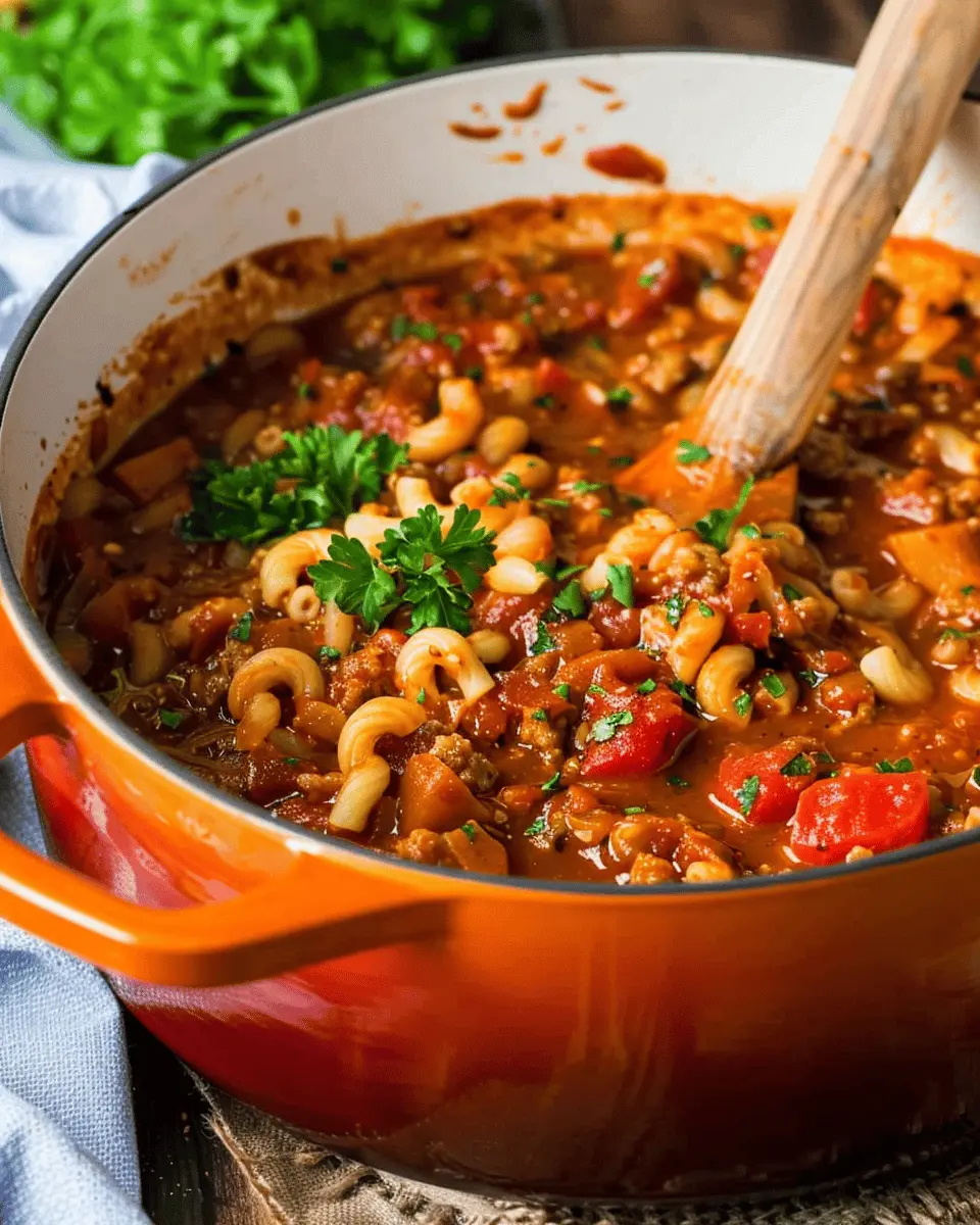 Easy Goulash Recipe with Turkey Bacon and Chicken Ham Delight