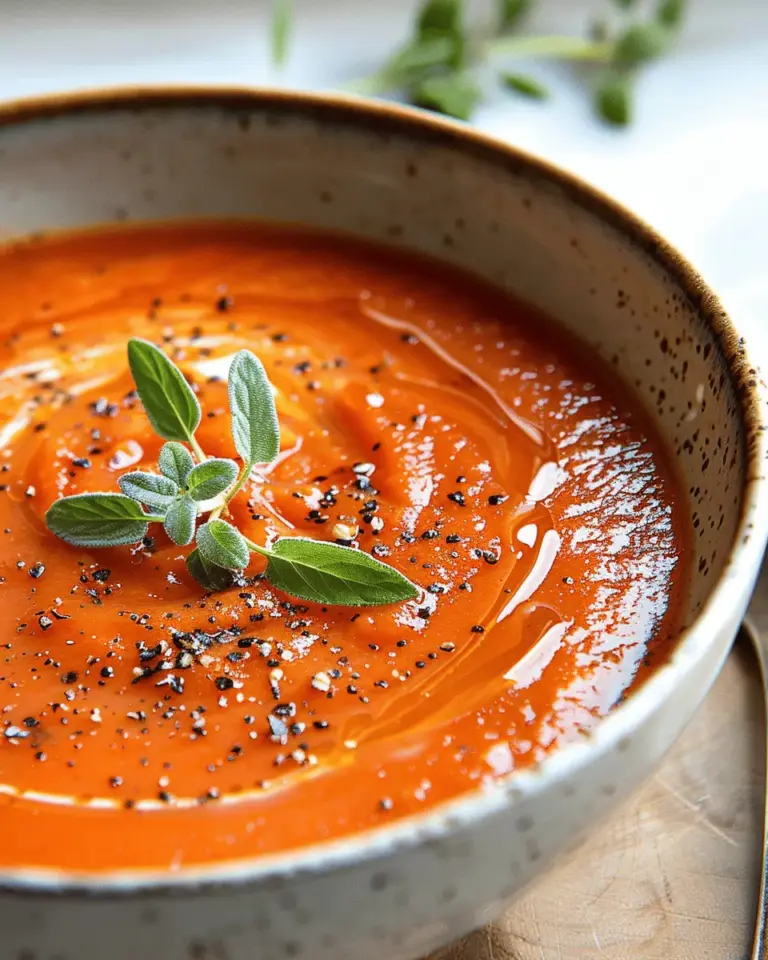 Easy Homemade Roasted Tomato Soup