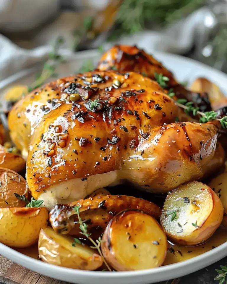 Easy Maple Glazed Roast Chicken