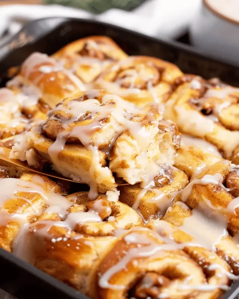 Eggnog Cinnamon Roll Casserole