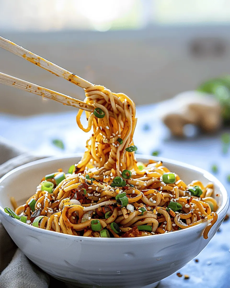 Ginger Chili Crisp Noodles: A Bold and Tasty Adventure at Home