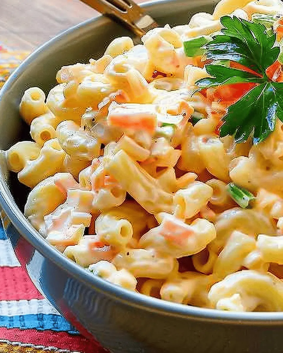 Hawaiian macaroni salad recipe: Easy comfort with turkey bacon and chicken ham