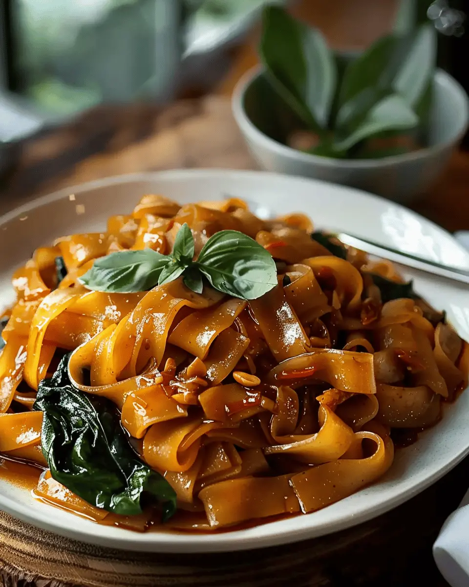 Irresistible Thai Drunken Noodles: Easy Recipe with Turkey Bacon