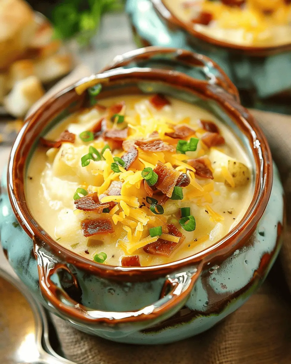 Loaded Baked Potato Soup: Indulgent Comfort with Turkey Bacon