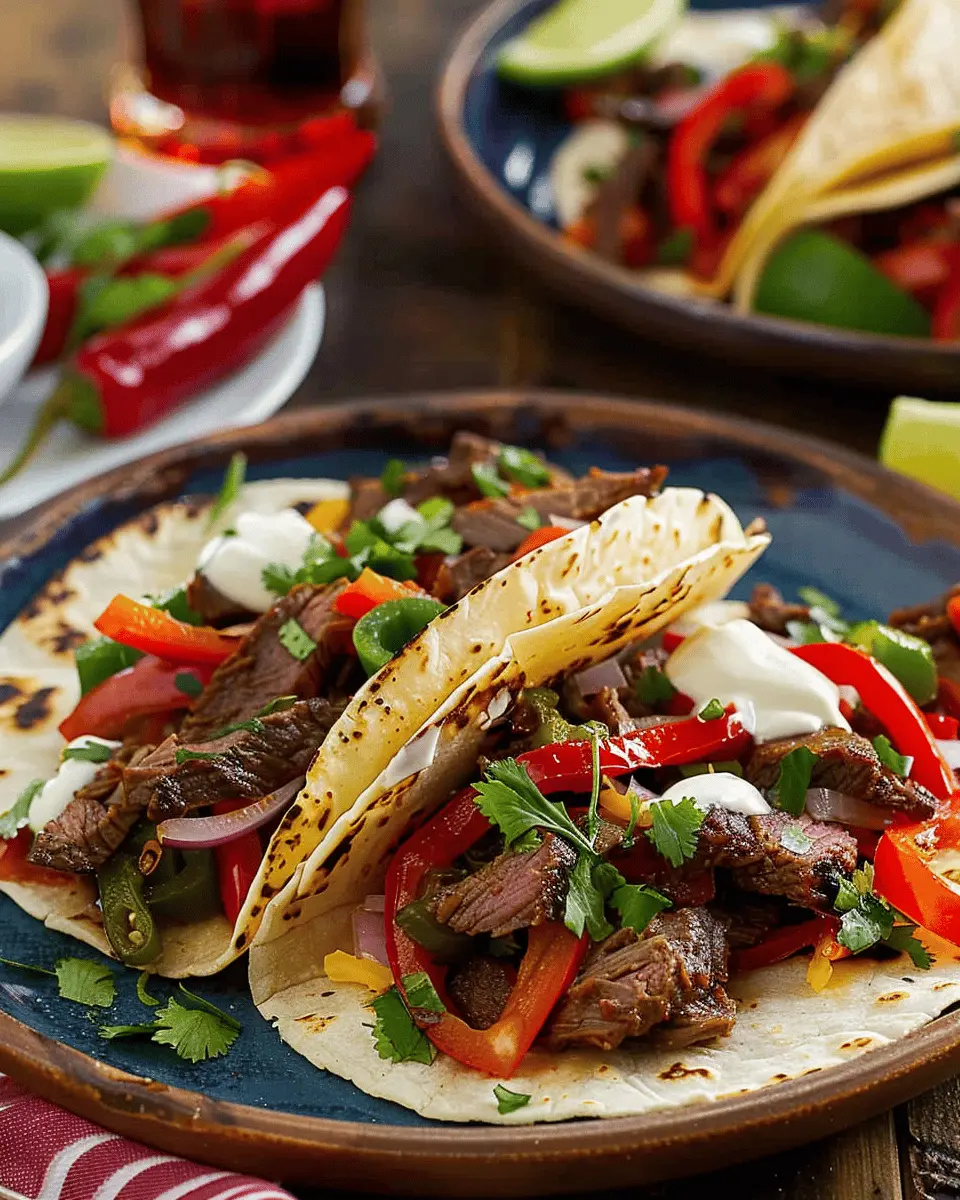 Mexican Coca-Cola Marinated Beef Fajita Tacos You’ll Love