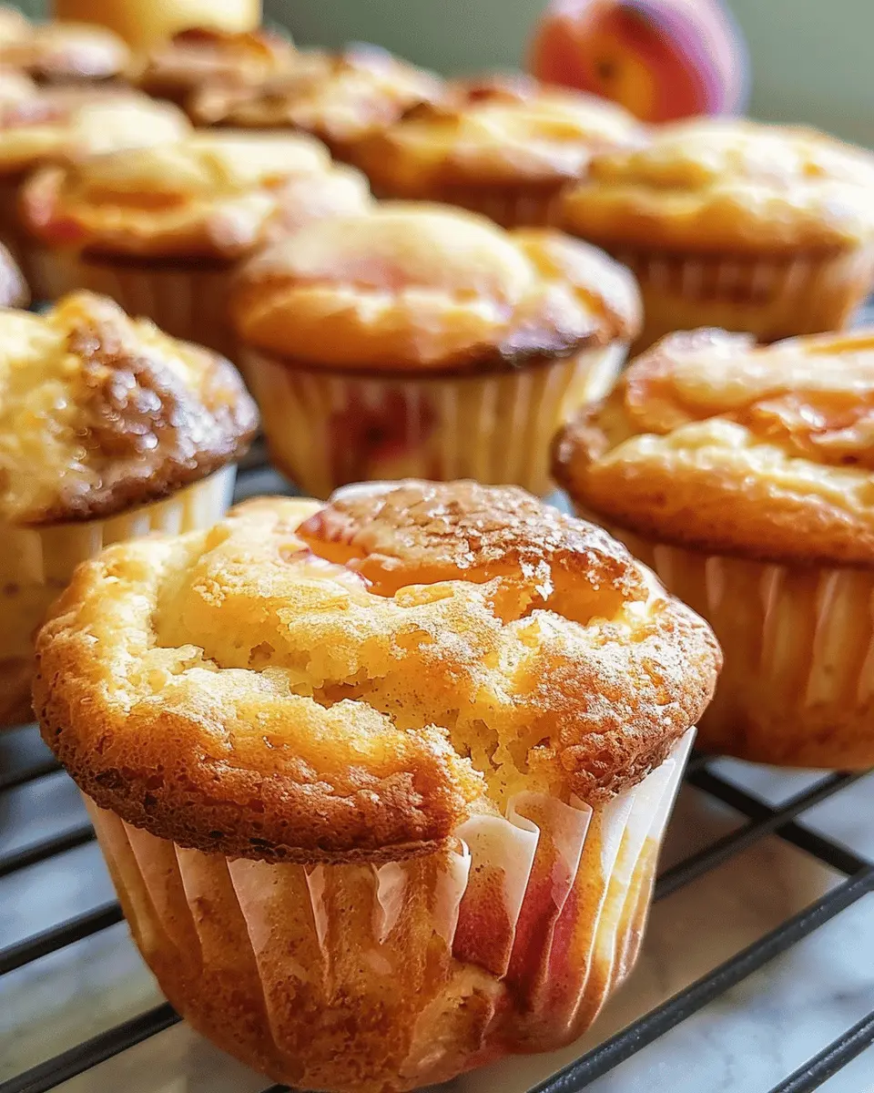 Peach & Soured Cream Muffins: Indulgent Treat for Your Family