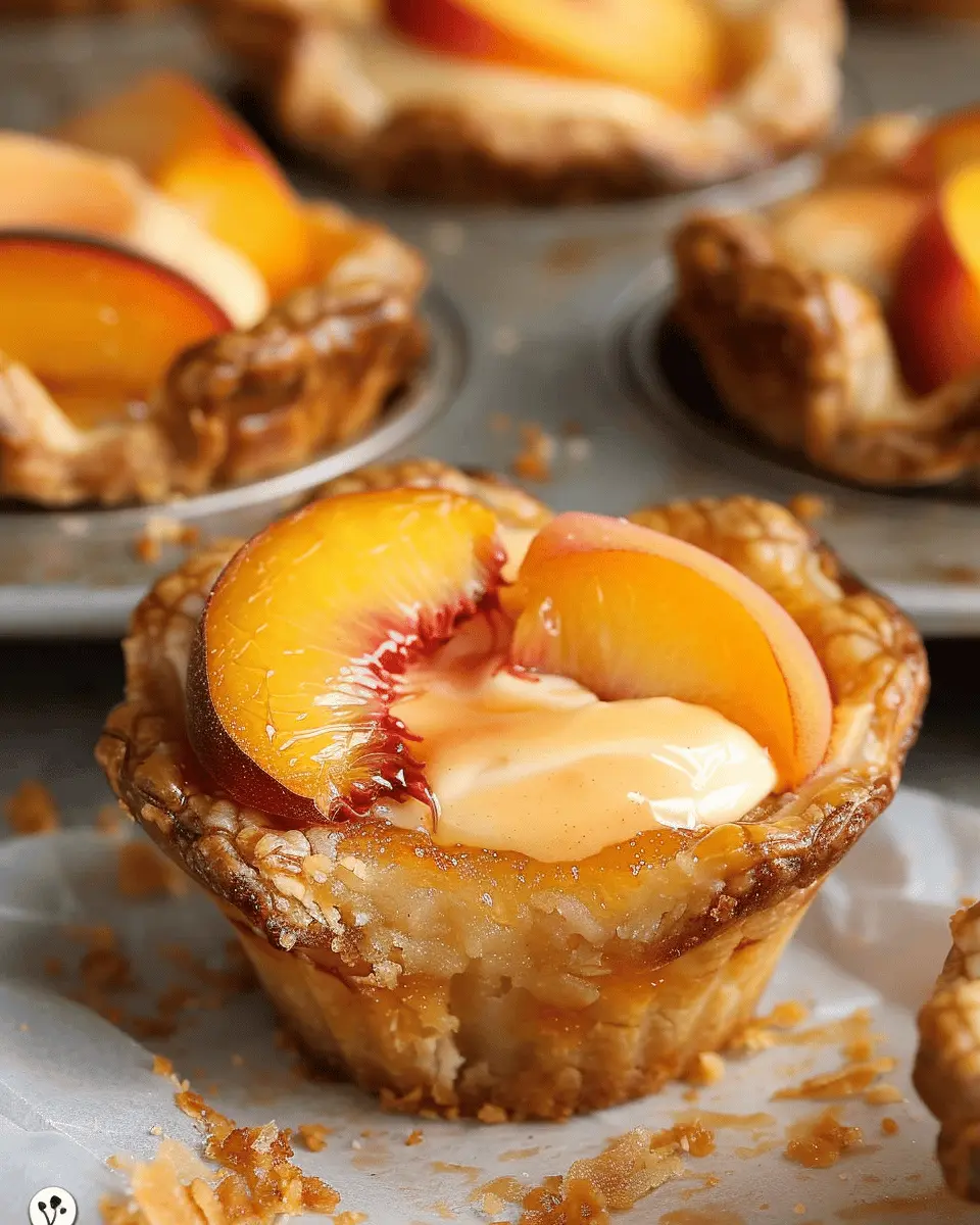 Peaches and Cream Mini Pies: Easy Muffin Tin Treats for All