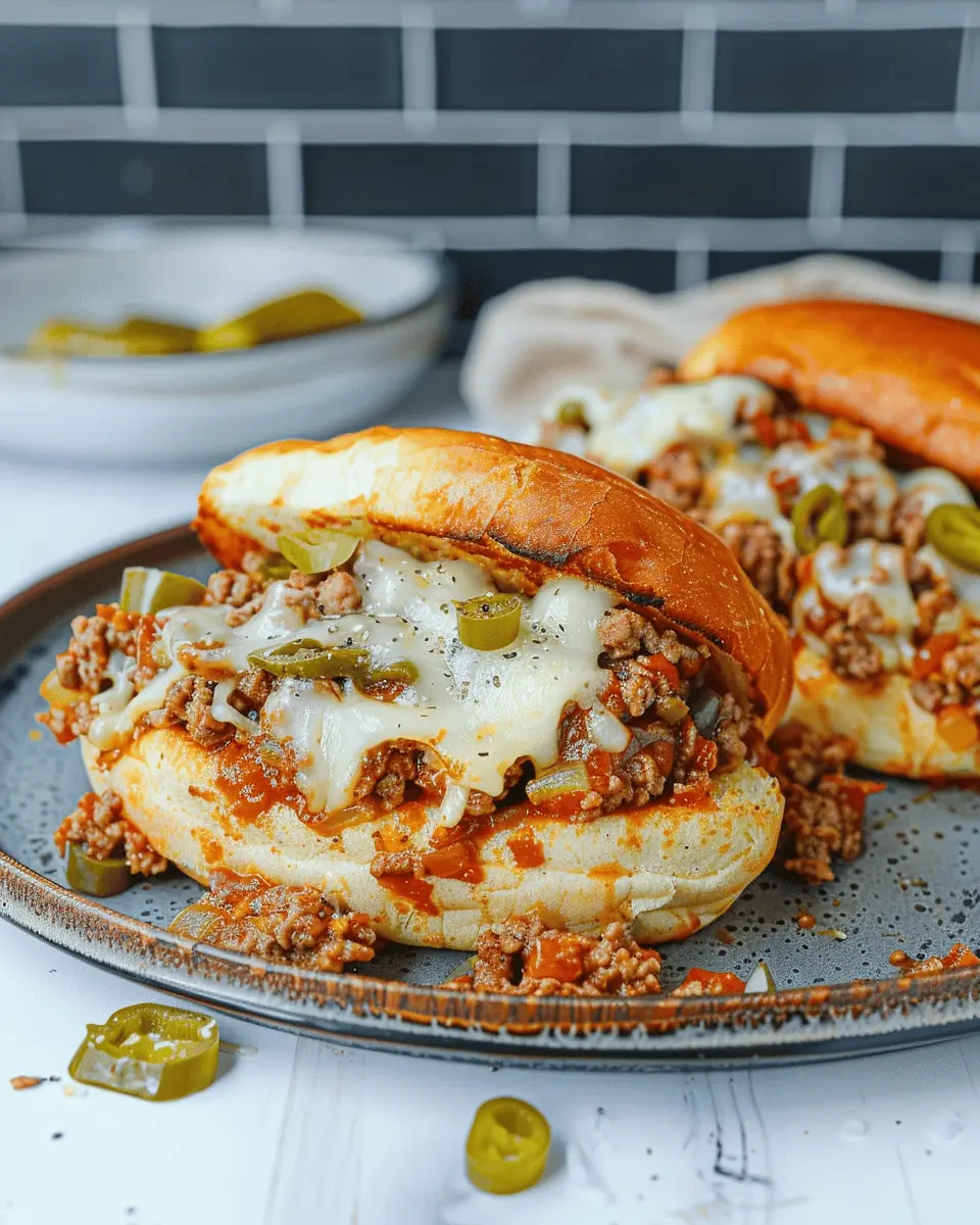 Philly Cheesesteak Sloppy Joes with Turkey Bacon Delight