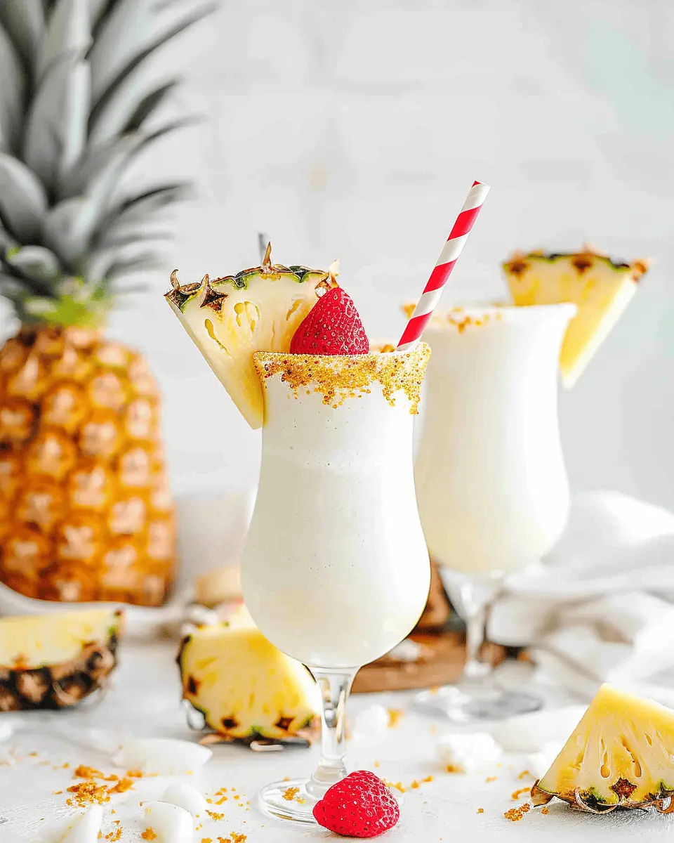 Pina Colada Milkshakes: Indulgent Treat for Hot Summer Days