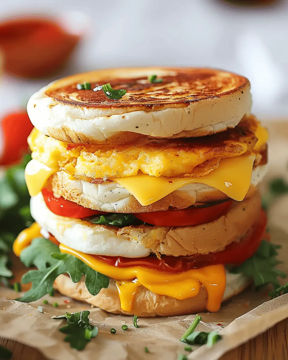 Protein-Packed Breakfast Sandwich: Energizing Turkey Bacon Delight