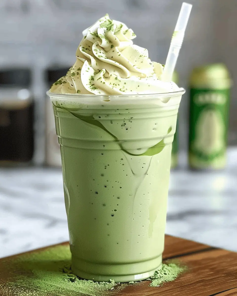 Starbucks Matcha Green Tea Frappuccino: Easy Homemade Delight