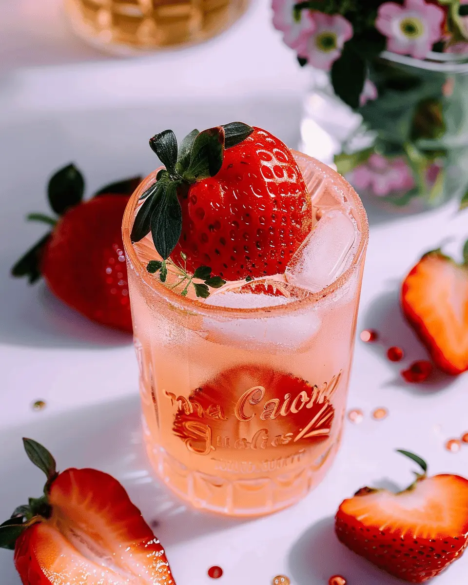 Strawberry Fruit Sparkles: Easy Refreshing Treat for Any Occasion