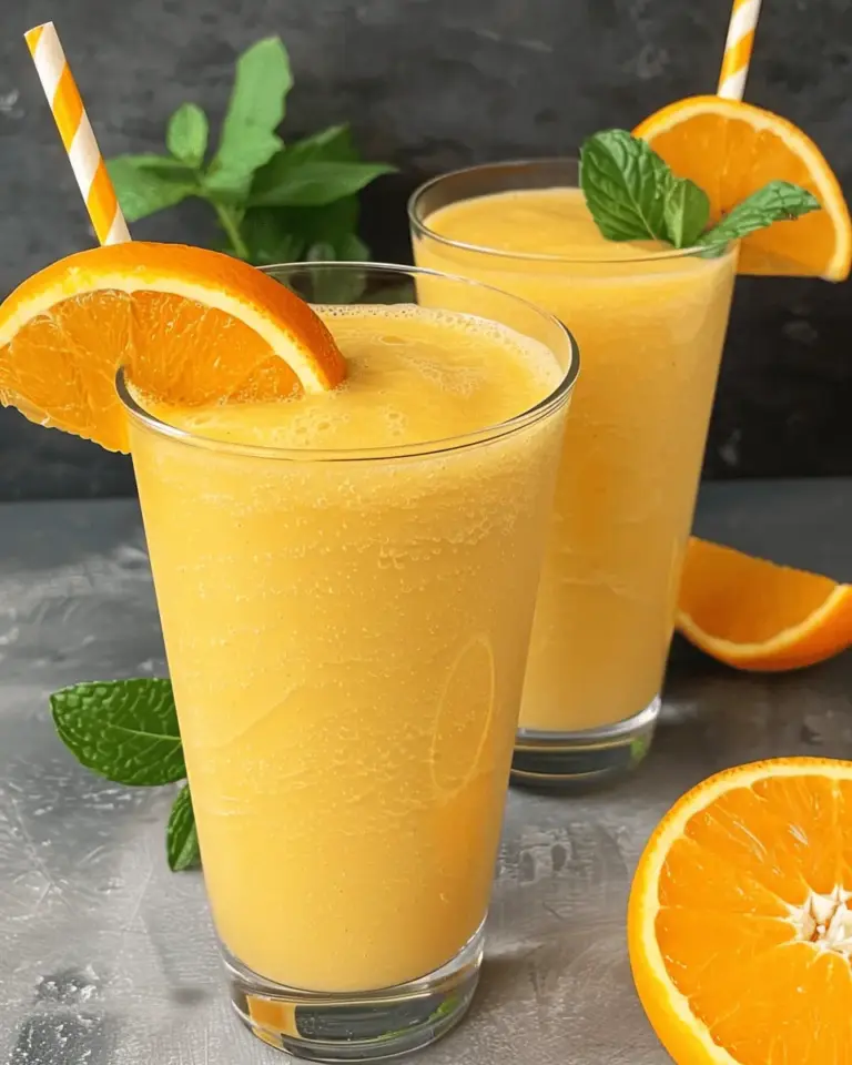 The Perfect Orange Juice Smoothie Recipe