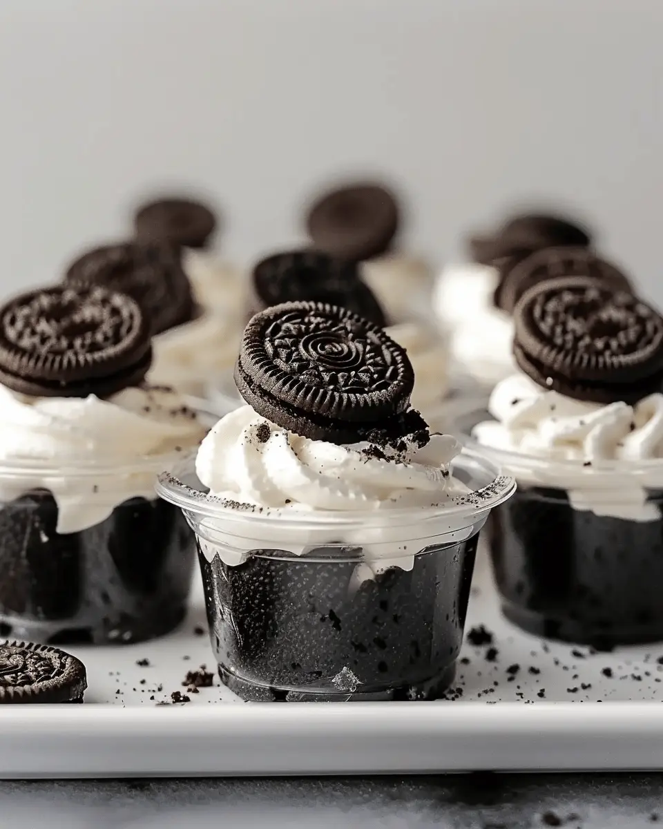 Mini Oreo Dessert Cups: Indulgent Whipped Cream Cheese Delight
