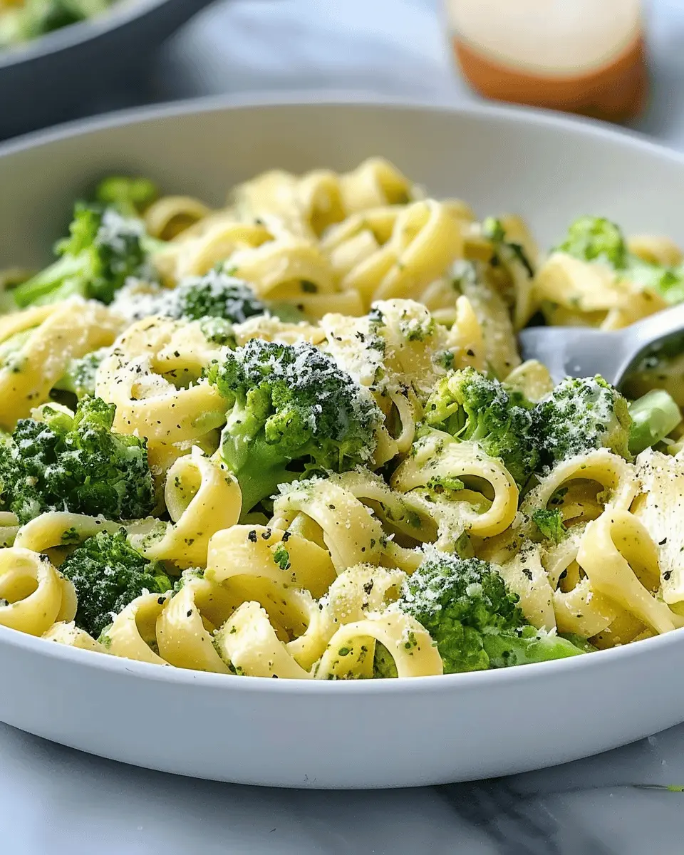 Light and Healthy Broccoli Pasta with Turkey Bacon and Chicken Ham