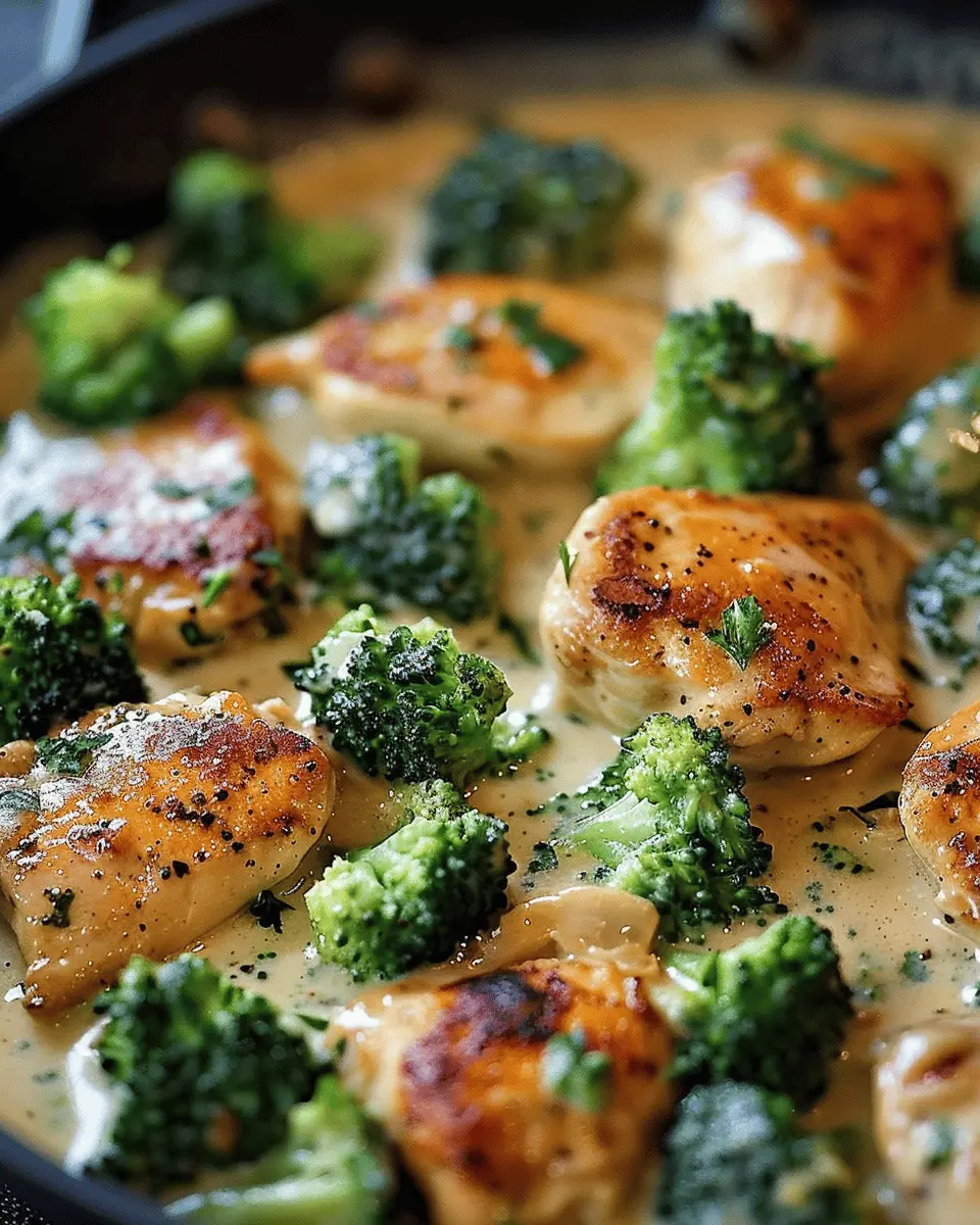 Creamy Garlic Chicken and Broccoli Skillet: Easy Comfort Food Delight