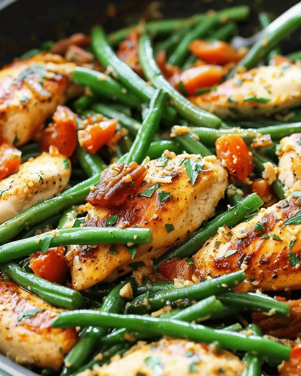 Easy Chicken Breast and Green Beans for a Quick Dinner Delight