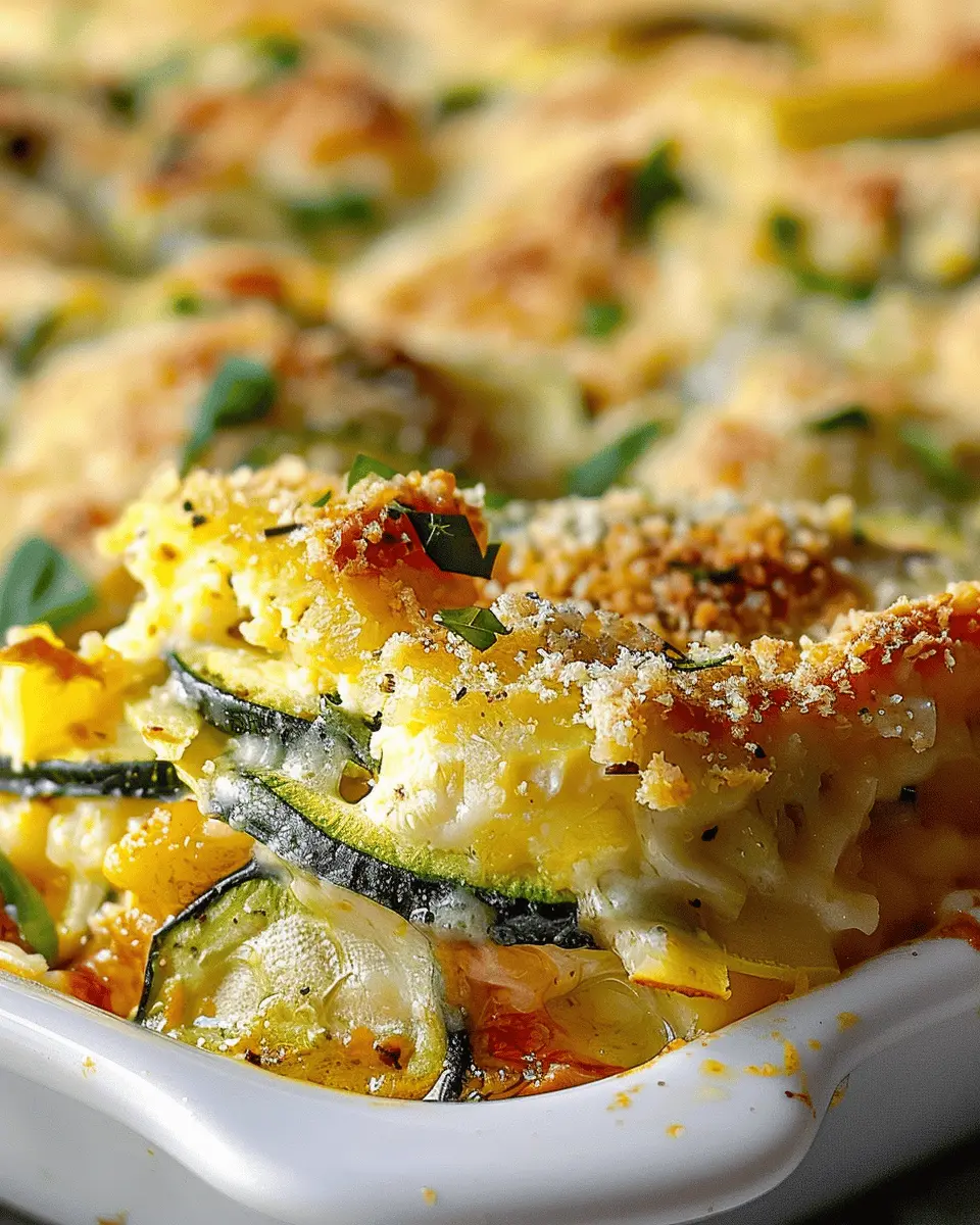 Quick Baked Zucchini Parmesan Casserole: Easy Comfort Food Delight