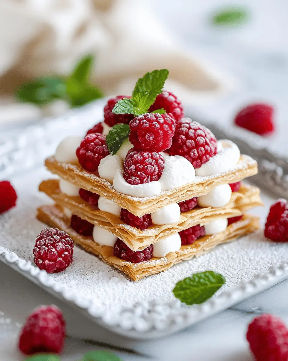 Raspberry Mille-Feuille Cookies: Easy Indulgence for Dessert Lovers
