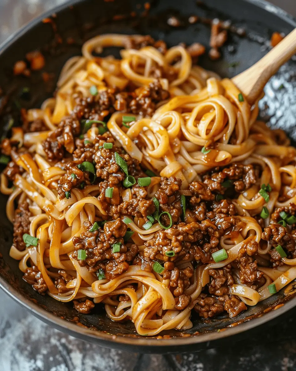 Mongolian Ground Beef Noodles: A Quick and Easy Homemade Delight