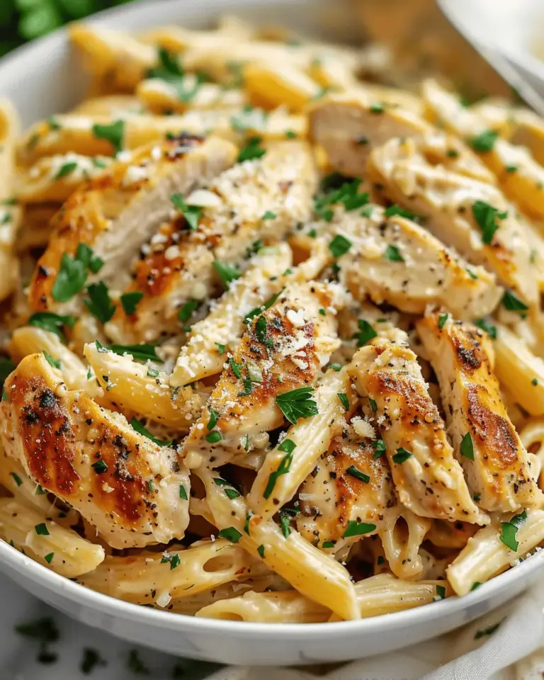 Healthy Garlic Parmesan Chicken Pasta Recipe