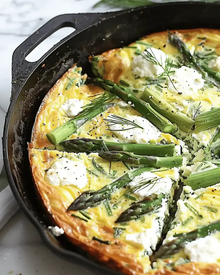 Asparagus Frittata With Goat Cheese and Herbs