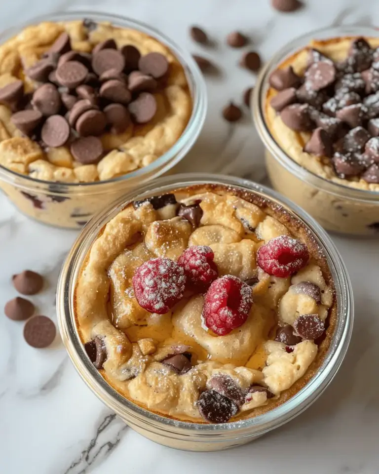 Baked Protein Pancake Bowls- great for meal prep and no banana needed!