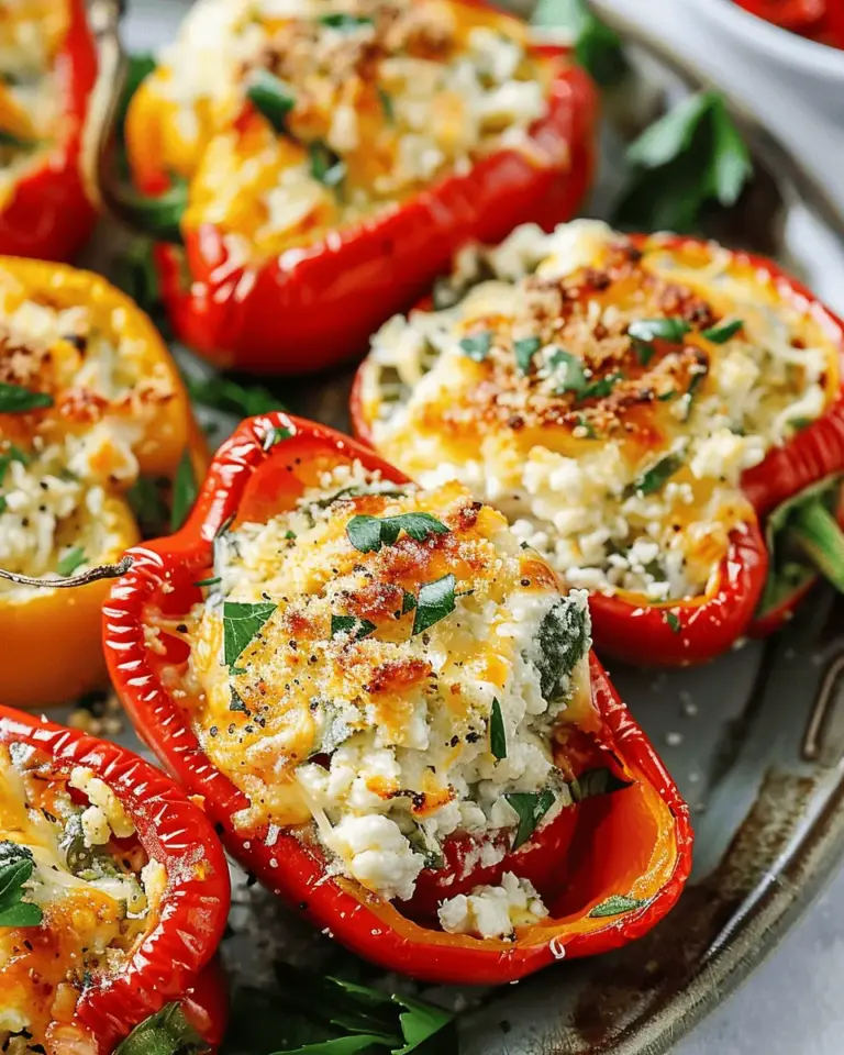 Tuscan Ricotta Stuffed Peppers