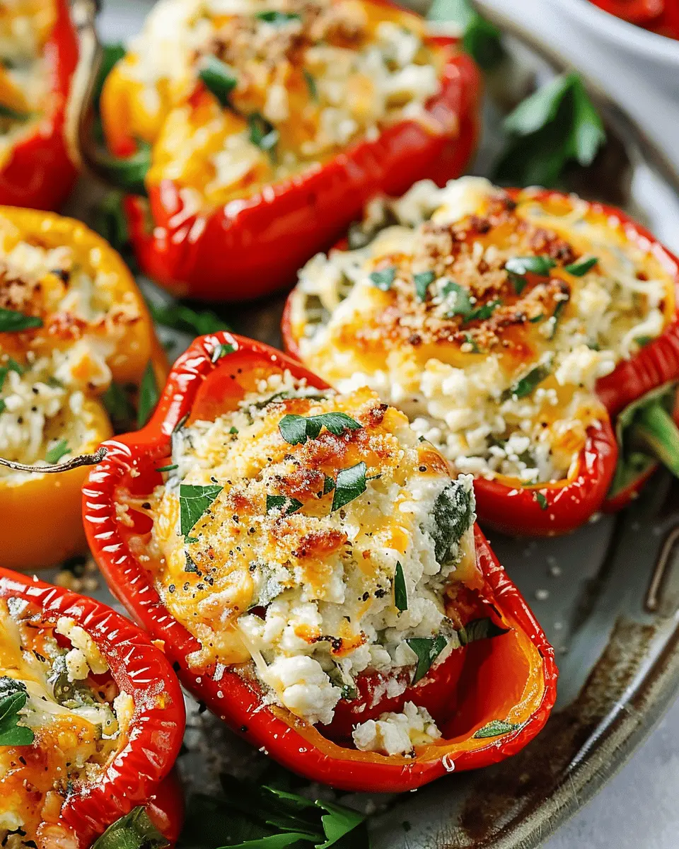 Tuscan Ricotta Stuffed Peppers: Easy & Delicious Weeknight Meal