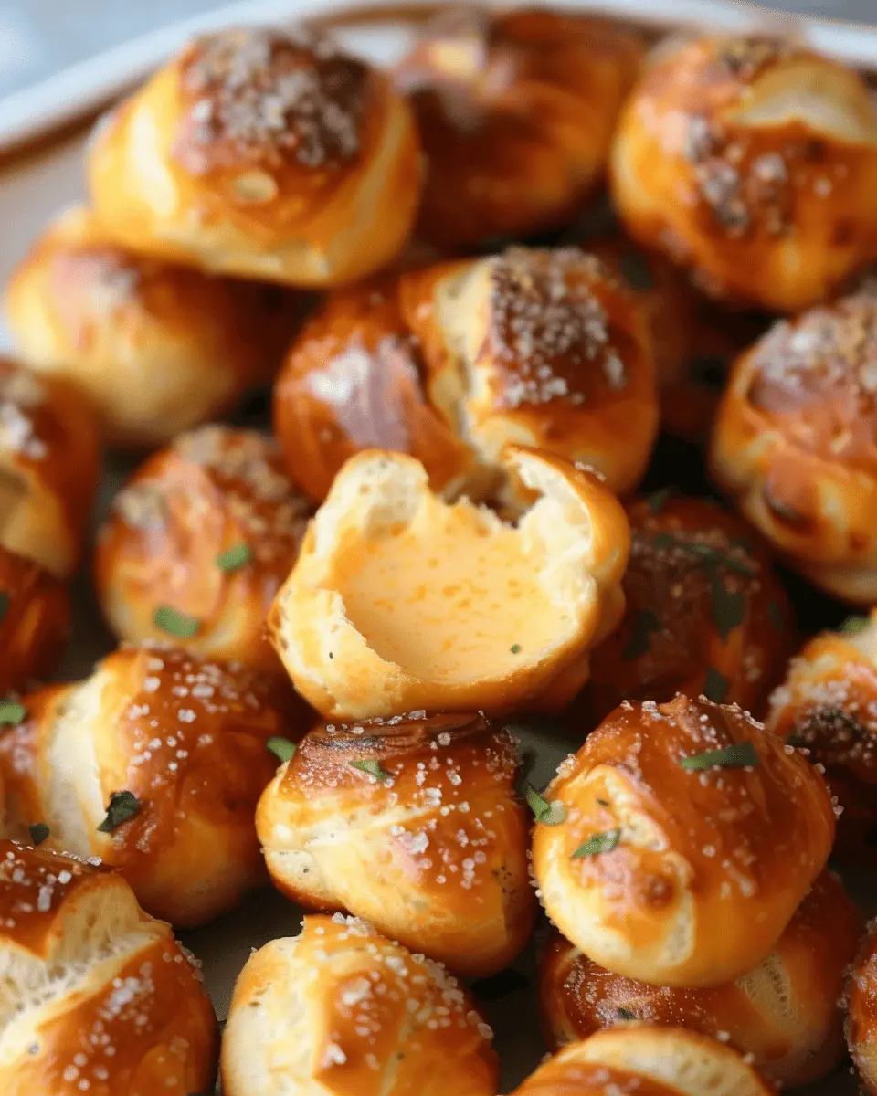 Homemade soft pretzel bites made easy with a bread machine
