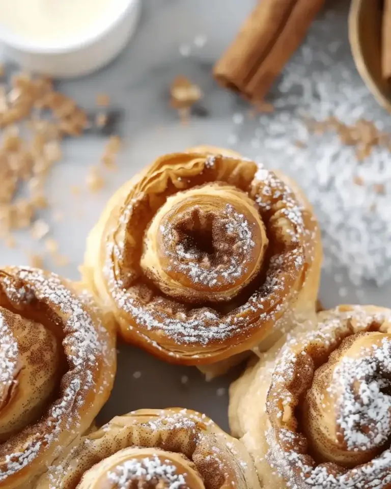 Mini Cinnamon Puff Pastry Rolls