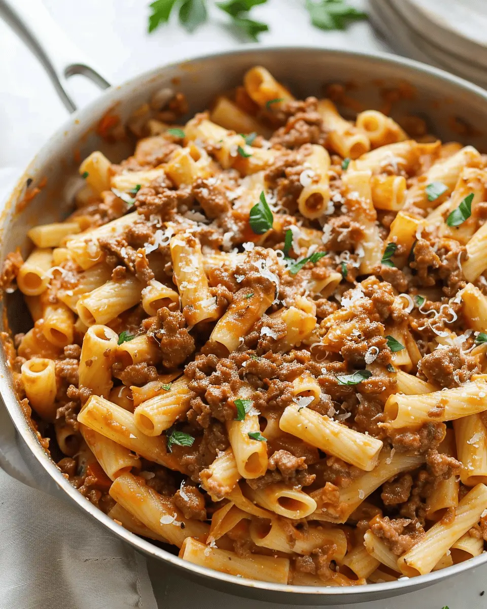 Ground Beef Pasta: Easy Family Recipe for Homemade Delight
