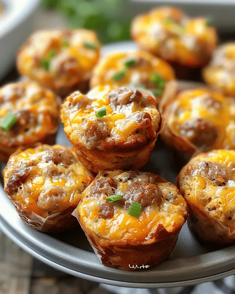 High-Protein Pancake Sausage Mini Muffins