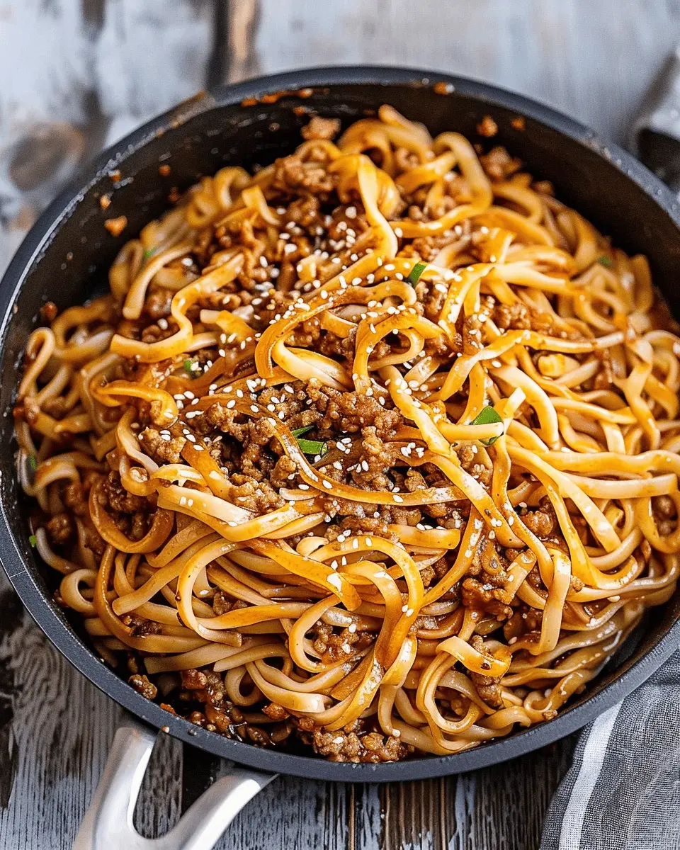 Mongolian Ground Beef Noodles: Easy and Flavorful Family Dish