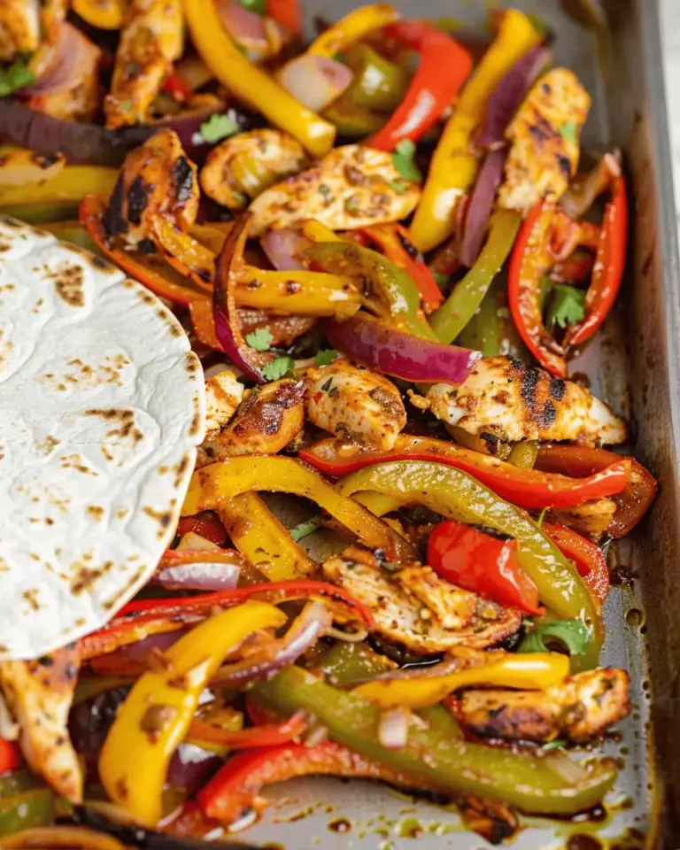 30 Minute Sheet Pan Chicken Fajitas