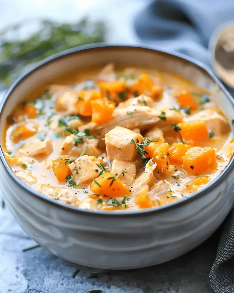 Slow Cooker Chicken and Sweet Potato Chowder
