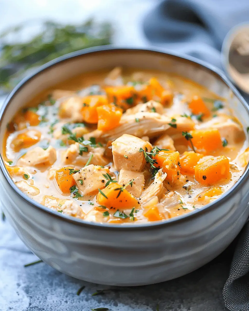 Slow Cooker Chicken Soup: Best Chicken and Sweet Potato Chowder