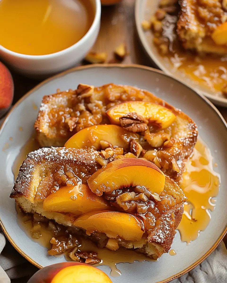 Peach Cobbler Baked French Toast: Easy Comfort Food You’ll Love