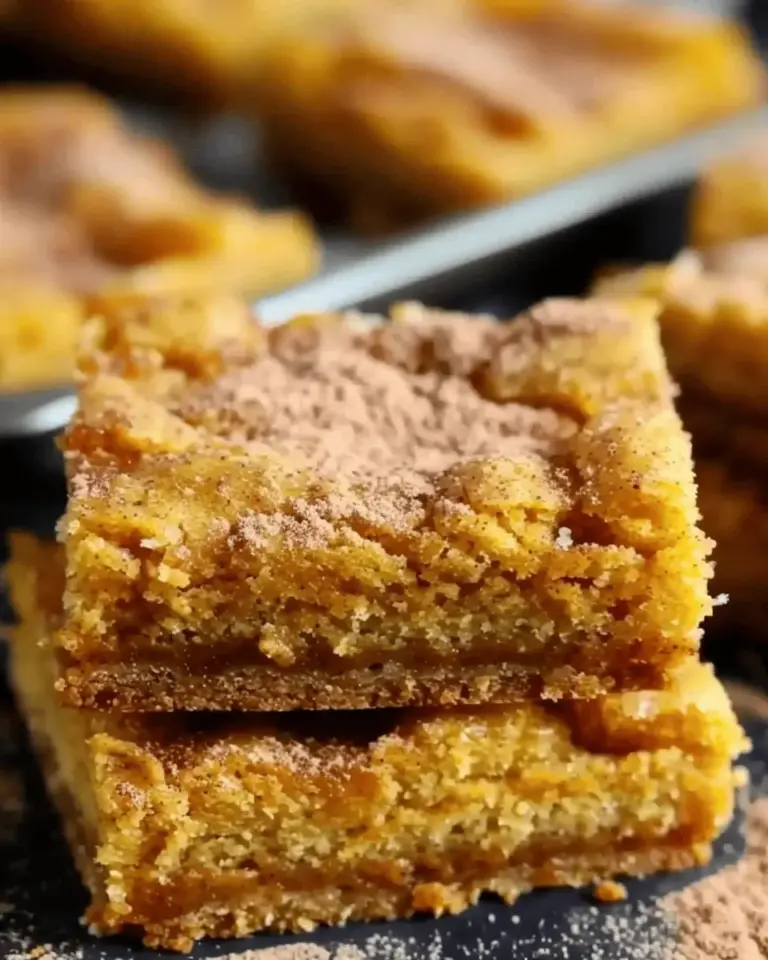 Easy Pumpkin Snickerdoodle Bars