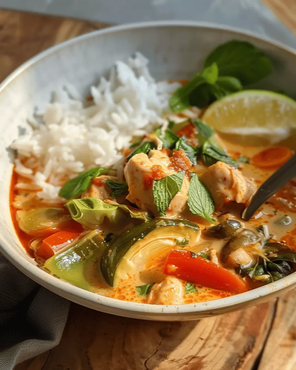 Easy Thai Red Curry: A Flavorful Twist with Turkey Bacon and Chicken Ham